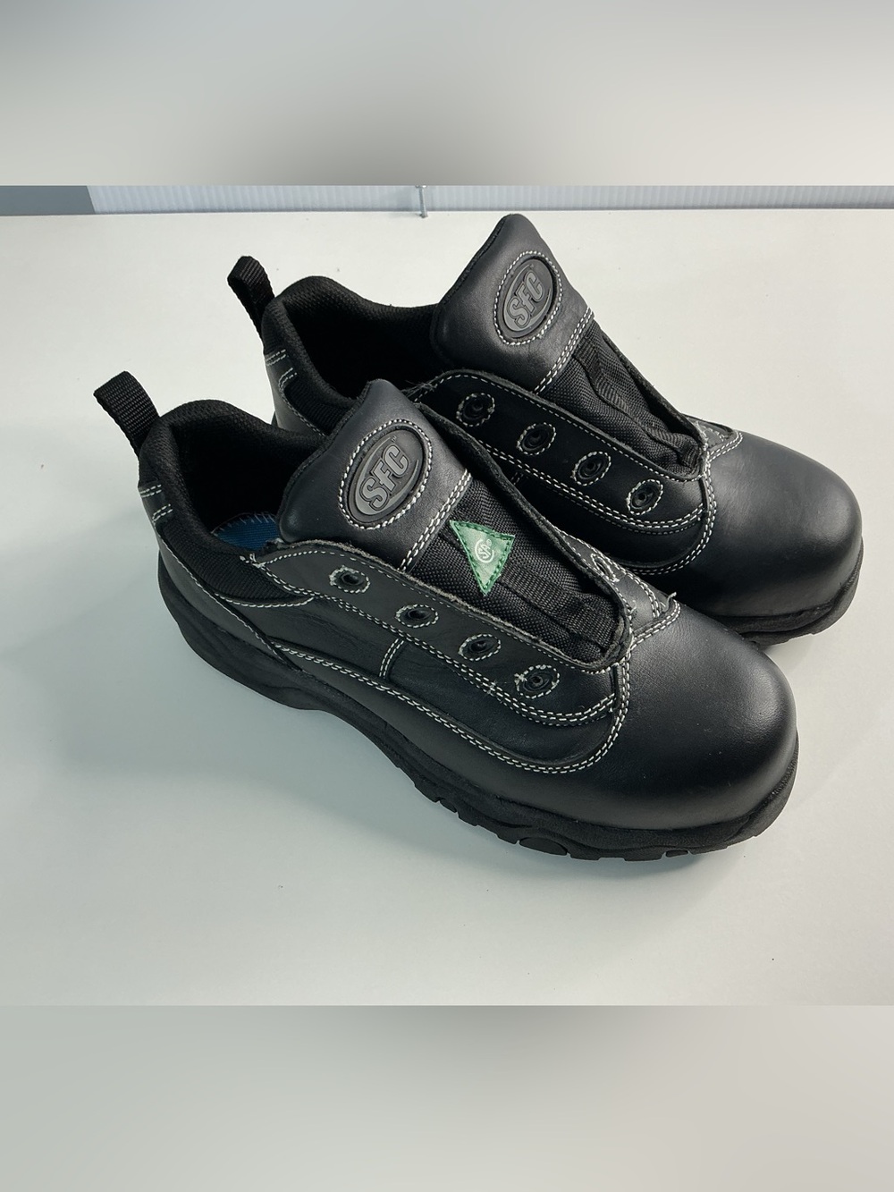 Black Slip-On Men's Safety Sneakers